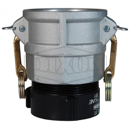 Dixon Type D Swivel Coupler, 2-1/2 in Nominal, Female Coupler x Female NST NH End Style, Aluminum G250-D-ALNST
